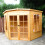 Shire Hampton 8x8 Corner Summerhouse 12mm Interlock Cladding 5