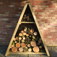 Shire Large Triangular Log Store interlock Pressure Treated 1200Wx620D
