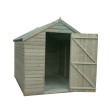 Shire Overlap 8x6 Economy Pressure Treated Storage Shed - Outdoor Wooden Garden Shed