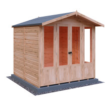 Shire Parham 7x7 12mm interlock Clad wooden Summerhouse