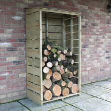 Shire Tall Wall Log Store Sawn Pressure Treated 880Wx440D