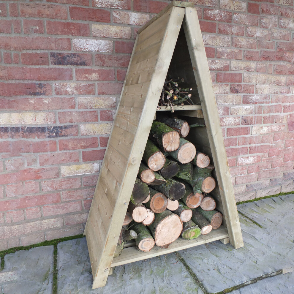 Shire Triangular Log Store Interlock Pressure Treated 820Wx425d Small