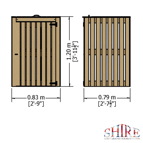 Shire Wheelie Bin Store 830x830mm 1