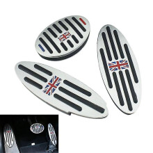 Aluminum Alloy Car Fuel Clutch Brake Foot Pedal Sticker for Mini Cooper Jcw S R55 R56 R60 R61 F54 F