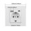 (White EU) Electrical Wall Charger Adapter Germany Plug Socket Power Outlets EU Standard 16A With Usb Type-C Charging Port PC Panel 2