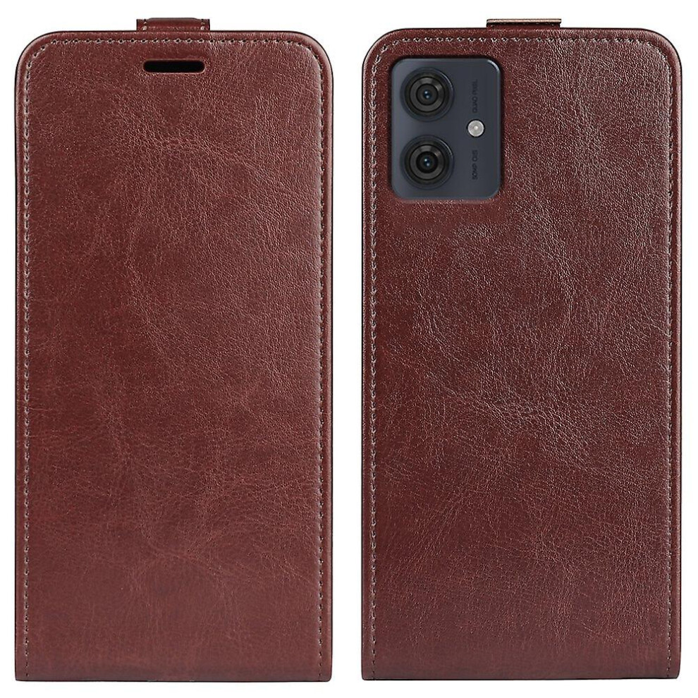 Phone Case For Motorola Moto G54 5G Vertical Flip Phone Shell Crazy Horse Texture Cover 8107440966568