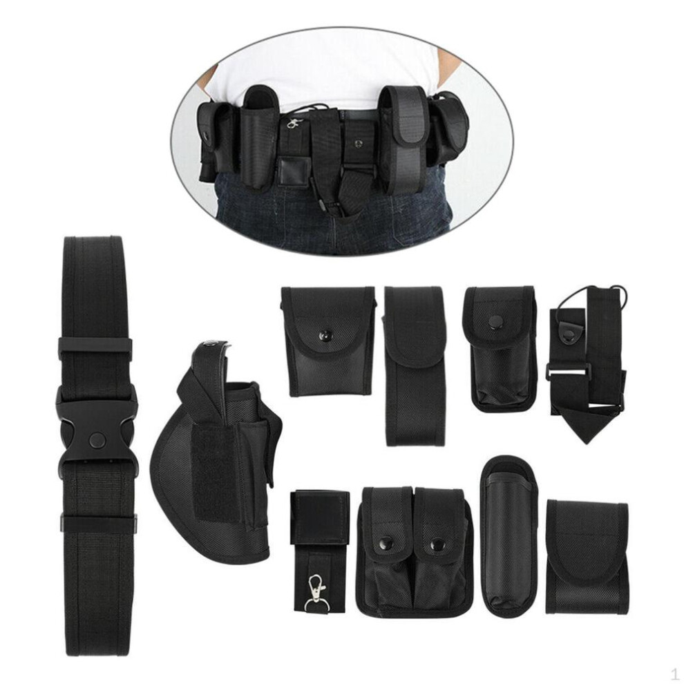 Enforcement Modular Equipment System Security Duty Utility Belt ( 1, Adjustable, Black)