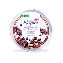 Elegant Cocoa Butter Body Butter, Helps improve skin elasticity and smooth rough patches 225ML