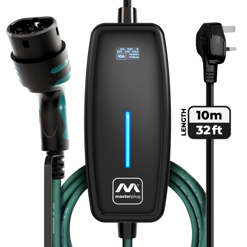 Masterplug EV Charger Mode 2 10m 3 Pin Type 2