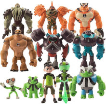 11 Earth Defender BEN10 Figures Young Hero Hacker Squad Super Giant Doll Cake Ornaments