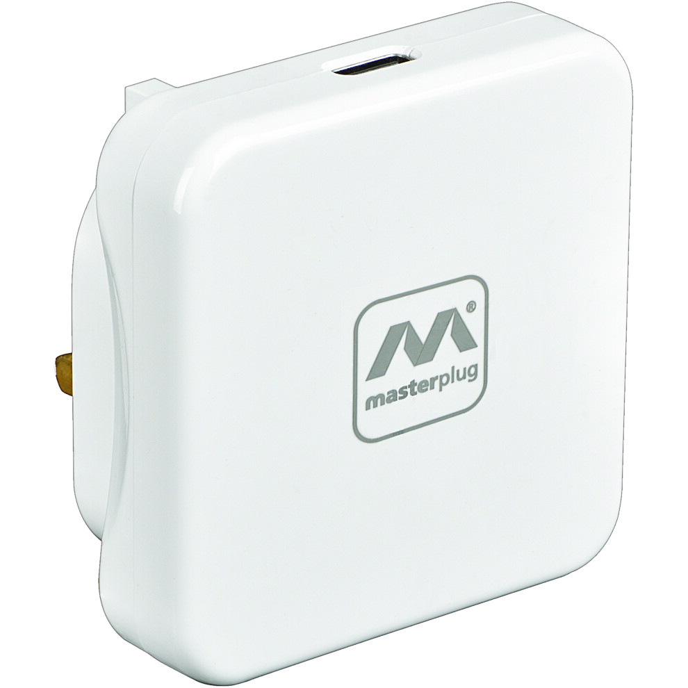 Masterplug Charger Plug Usb 1 X Type C 20W White 5015056739403
