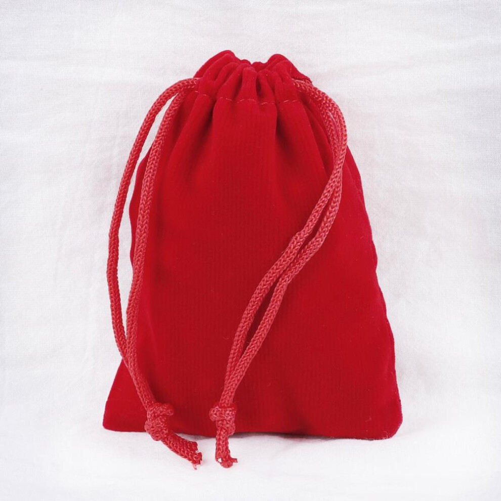 (red, 10x15cm) 10Pcs Velvet Drawstring Phone Bags Jewelry Gift Storage Case Wedding Party Favor Candy Pouches