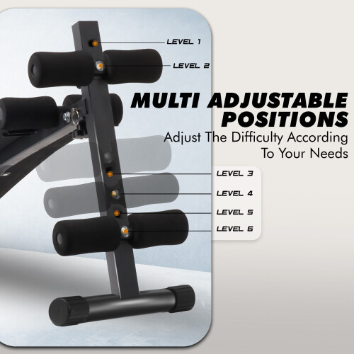 Sit Up Bench Adjustable Foldable Exercise Machine Abdominal Workout 1