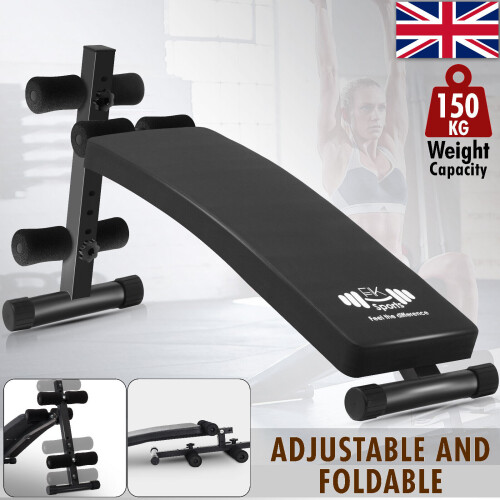 Sit Up Bench Adjustable Foldable Exercise Machine Abdominal Workout
