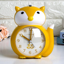 Wabjtam Lovely Fox Alarm Clock Luminous Night Light Alarm Clock Mute Alarm Clock