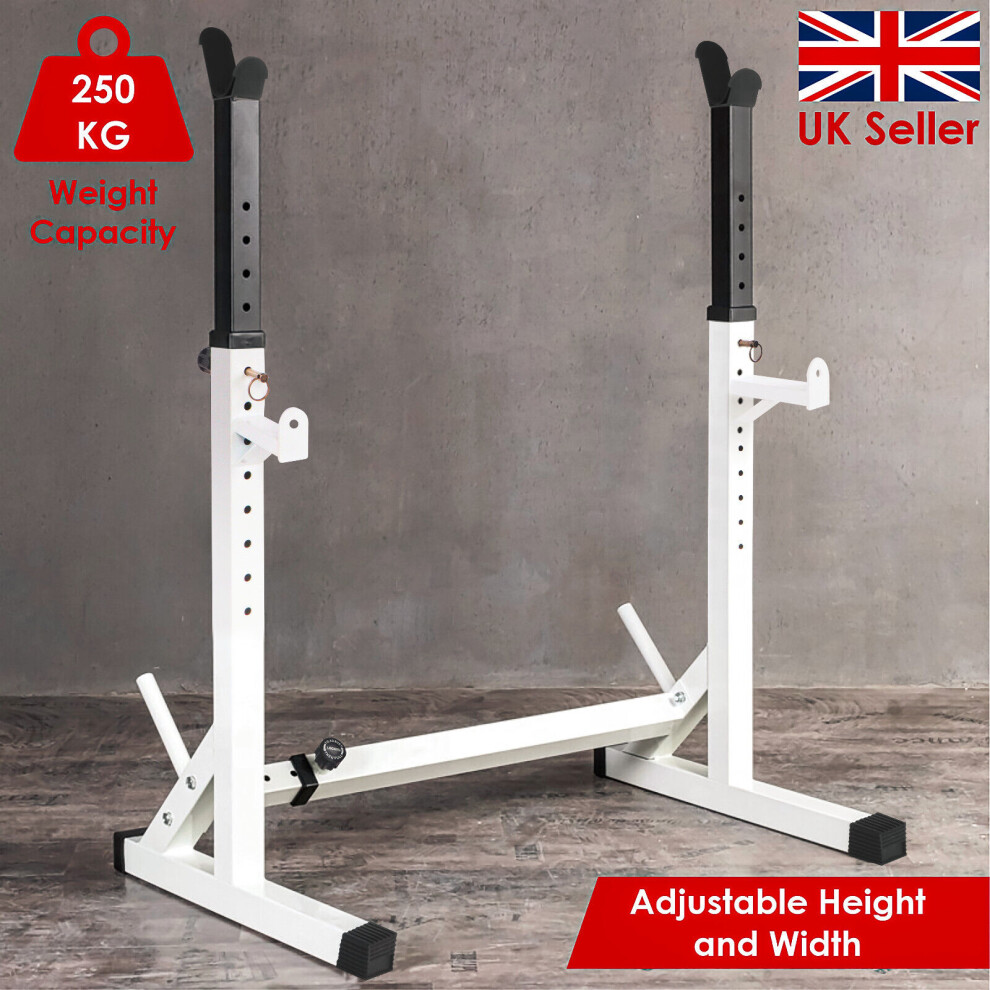 Fk Sports Barbell Squat Rack 250Kg Weight Capacity Adjustable Height