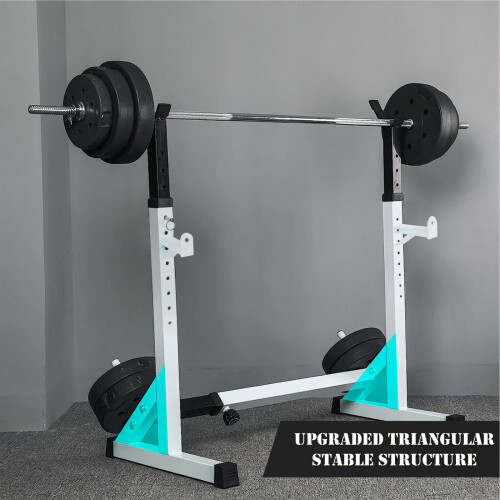 Barbell Squat Rack 250KG Weight Capacity Adjustable Height 2