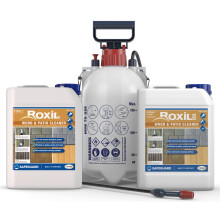 (5L x 2 & Sprayer) Roxil 100 Green Mould, Algae & Lichen Killer - 5L - Patio, Decking, Fence, Paving Cleaner