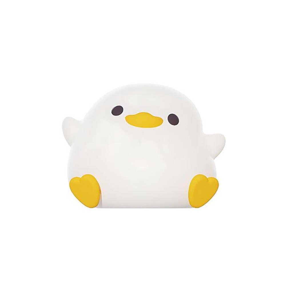 (as the picture) Cartoon Led Night Light Cute Duck Touch Sensor Silicone Lamp Usb Rechargeable Sleep Night Lamp Children&apos;s Room Decor