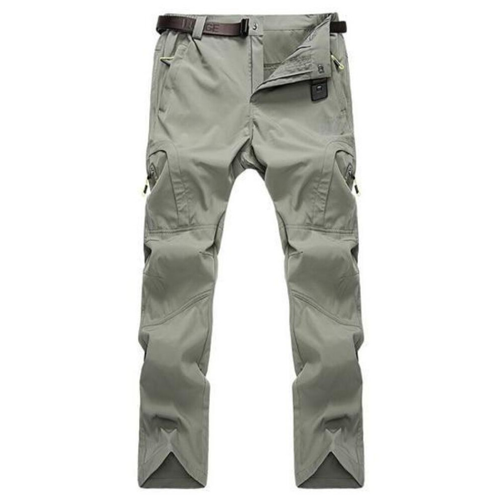 (khaki, 4XL) Stretch Hiking Pants Men Quick Dry Softshell Pants Outdoor High Elastic Hiking Trekking Fishing Climbing Pants Trousers-image-OPC-PFVJDT9-NEW