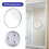 (Black) Makeup Mirror 20x Magnifying Mirror With 3 Suction Cups Cosmetics Tools 1pcs 4