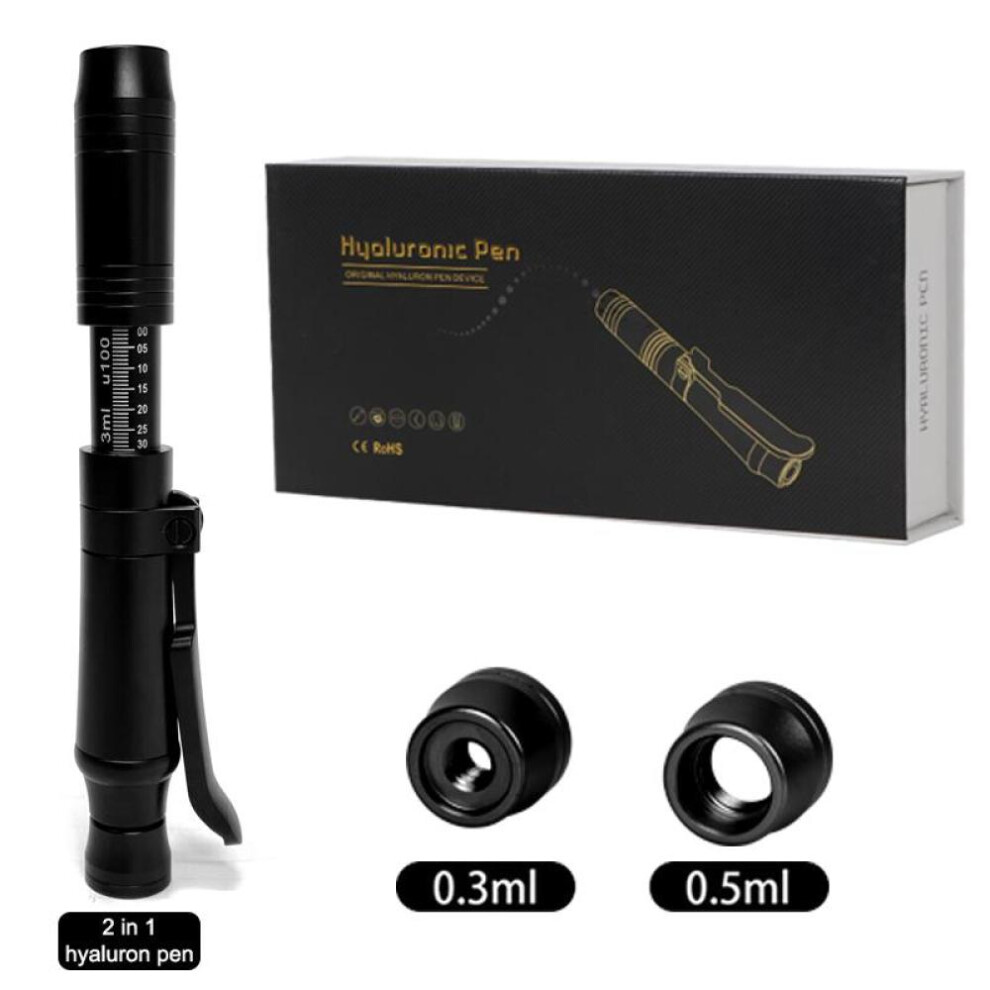 (black, pen) Hyaluronic Acid Pen Lip Filler Injections Hyaluronic Acid Tattoo Supplies Hyaluron Pen