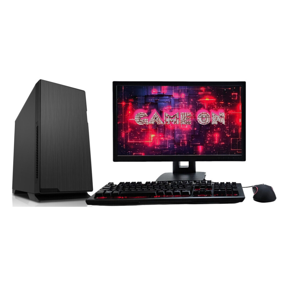 i7 Gaming PC - 64GB RAM/500GB SSD/3TB HDD/Win11/RTX 3050 6GB - 24" Monitor