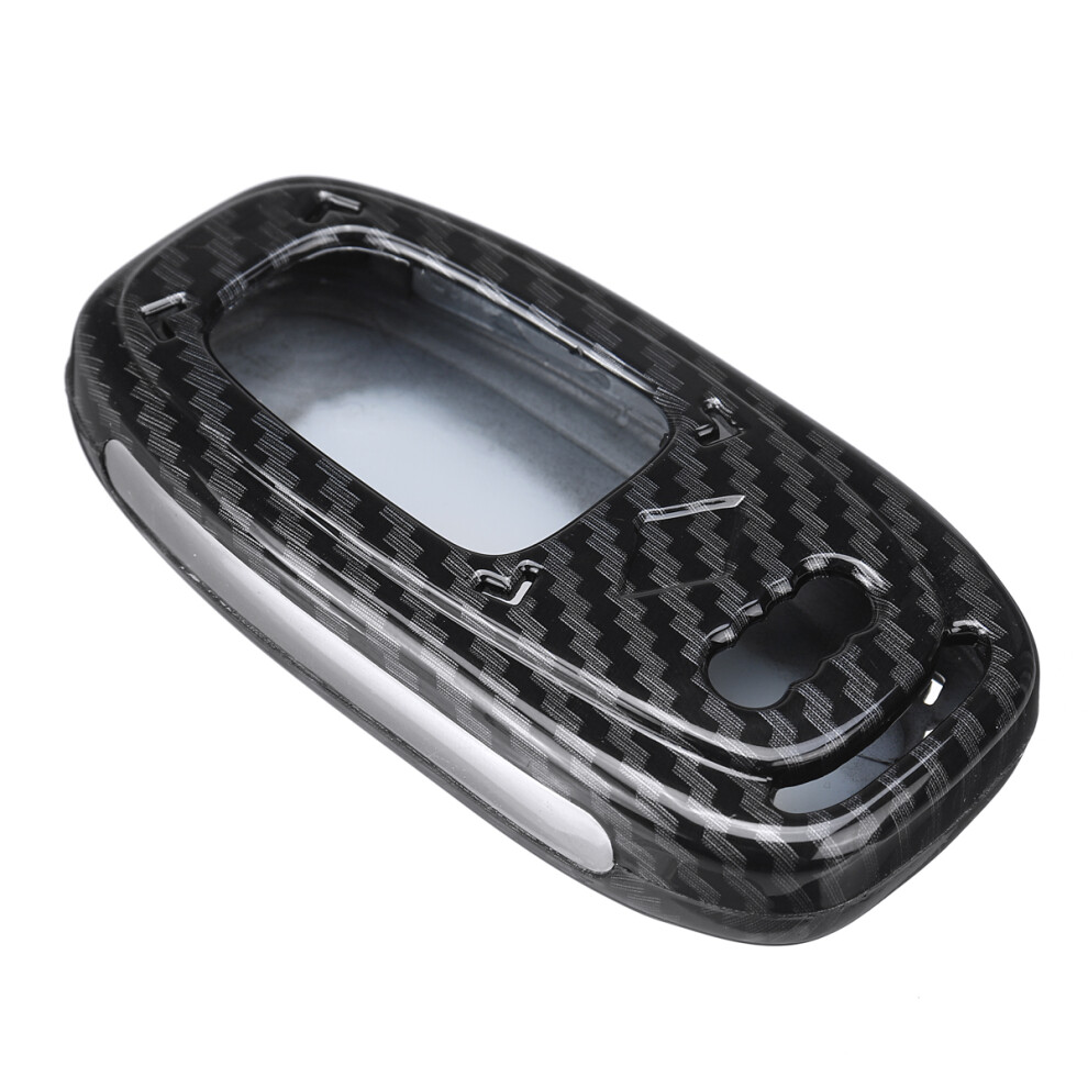 Abs Car Key Case Cover Bag Carbon Fiber For Audi A4l A5 A6l Q5 Q7 S6 A7 A8l Black 3796737156475