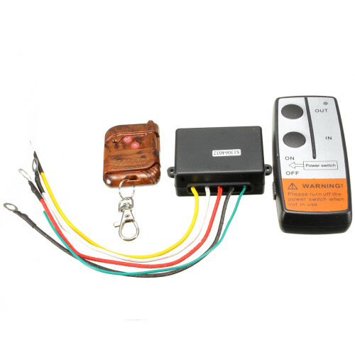 12V Wireless Electric Winch With 75FT 22.5 Meters Remote Control Range 1