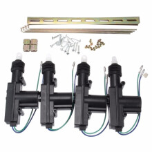 Nuevo actuador de motor de cerradura de puerta de potencia universal 4X para coche camión auto de alta resistencia con 2 cables