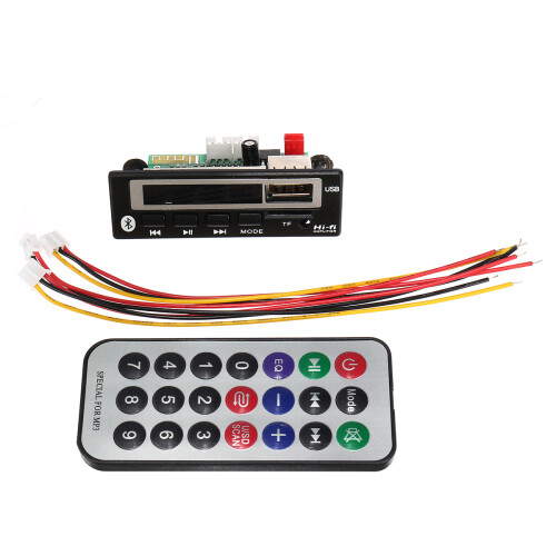 5pcs 5V Bluetooth 5.0 MP3 Audio Decoder Board Module Wireless Car USB MP3 Player TF Card Slot USB FM Remote Controller Decoding Board 2