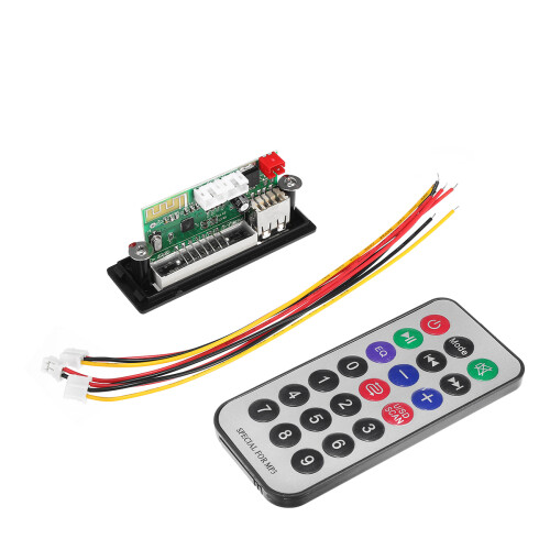 5pcs 5V Bluetooth 5.0 MP3 Audio Decoder Board Module Wireless Car USB MP3 Player TF Card Slot USB FM Remote Controller Decoding Board 1
