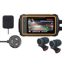 Neue 3-Zoll-WiFi 1080P+1080P FHD Motorrad-DVR wasserdichte Dual-Dash-Kamera Front- und Rückansicht GPS-Track-Fahrvideo-Rekorder