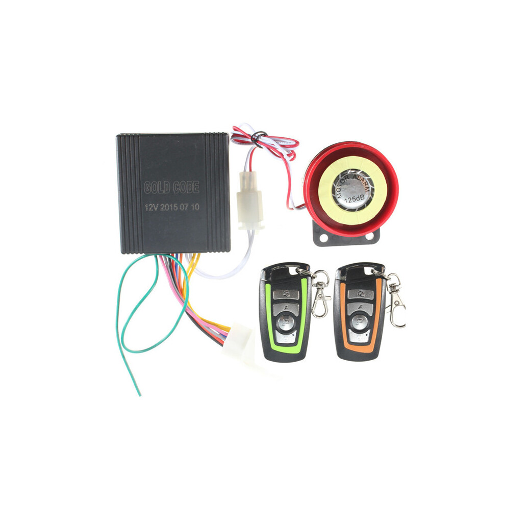 New 125Db Remote Control Motorcycle Bike Anti Theft Security Safety Alarm System 762179059844