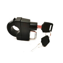 Neues Motorrad Fahrrad Helm Schloss Diebstahlschutz Universal 7/8'' 22 mm Rohr