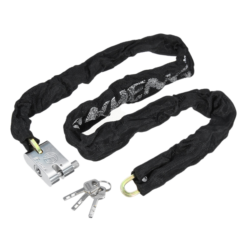 New Metal Heavy Chain Lock Security Motorcycle Bike Scooter Safety Anti Theft Padlock 762179067528