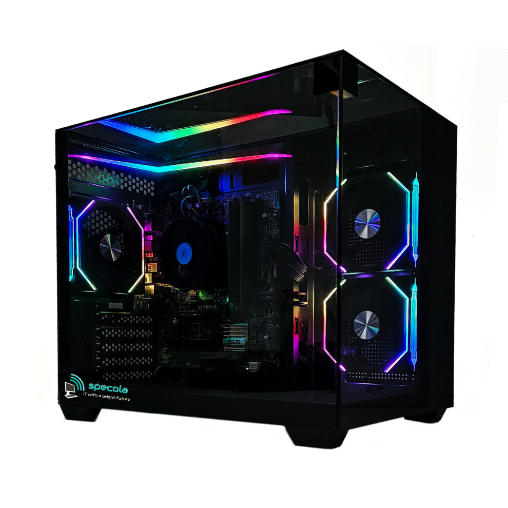 RGB Gaming PC - i5 8500 CPU - 16GB RAM - 500GB SSD - Win11/WIFI - RTX 4060 8GB