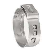 Neue 6 Stück 21 mm Schlauchschellen Klemmschellen Schlauchklemmen Ohrschellen Edelstahl Stahlseil
