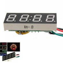 Nieuwe DC 7-30V Digitale LED Klok Voor Auto Vrachtwagen Motorfiets Motor 24 Uur Tijd