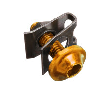 Neue 10 Stk. Panelbefestigungen C Clips Spire Clip & Edelstahlbolzen Motorradverkleidung M6