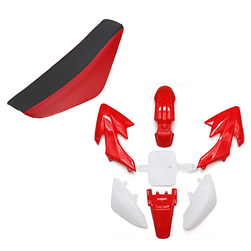 New Plastic Fender Tall Seat For Honda Crf Xr 50 Crf50 125 Ssr Sdg 107 Pit Bike Red 762179090083