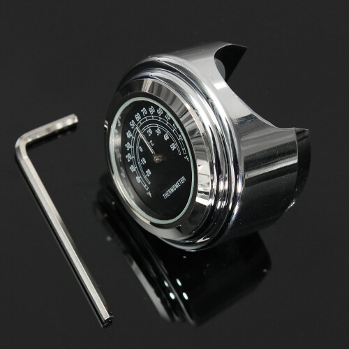 7/8In Waterproof Motorcycle Handlebar Mount Thermometer 2