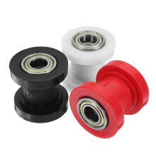 Nuovo rullo di tensione per catena da 10 mm  guida per slider  per moto da pit  dirt bike  mini bike  nero/rosso/bianco