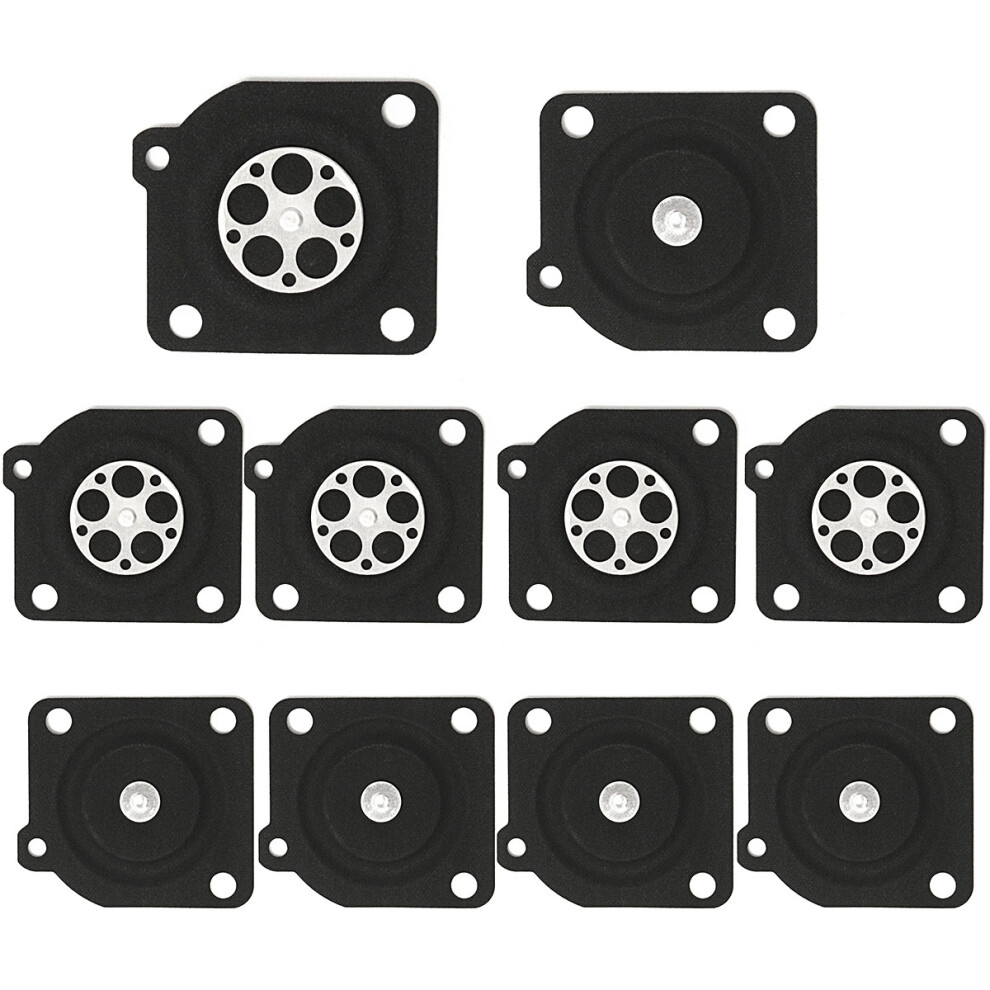 10Pcs Carburetor Gasket Metering Diaphragm Rebuilt Kit For Zama C1u A015010 762179031192