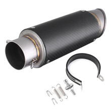 Neue 61 mm Carbon Style Universelle Motorrad ATV Auspuff Schalldämpfer Rohr