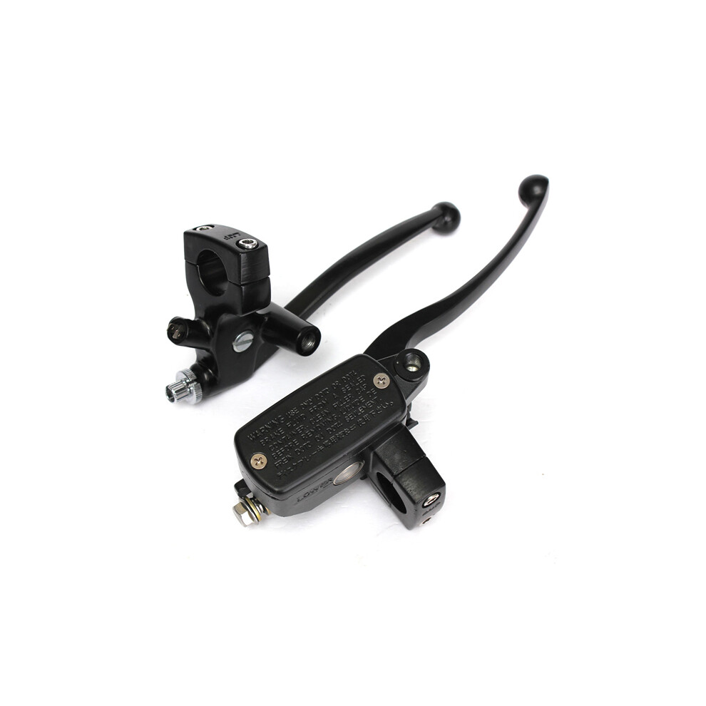 New 1 Inch 25Mm Motorcycle Handlebar Hydraulic Brake Clutch Lever Master Cylinder Black 762179088547