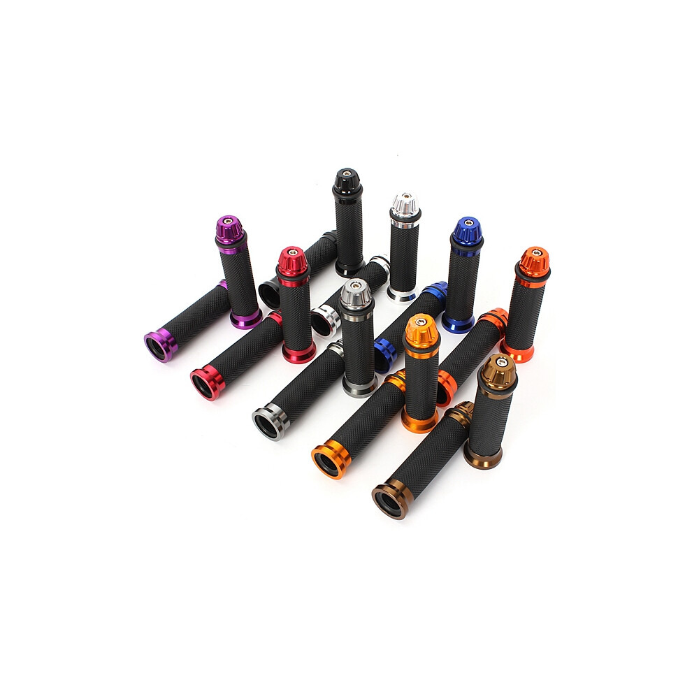 Cnc 22Mm Aluminum Motorcycle Dirt Bike Hand Grips Handlebar Rubber 762179045113