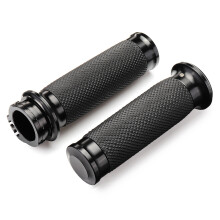 Neue 1 Zoll 25 mm Lenkergriff für Harley Davidson Touring Sportster XL883 XL1200 Motorrad Schwarz