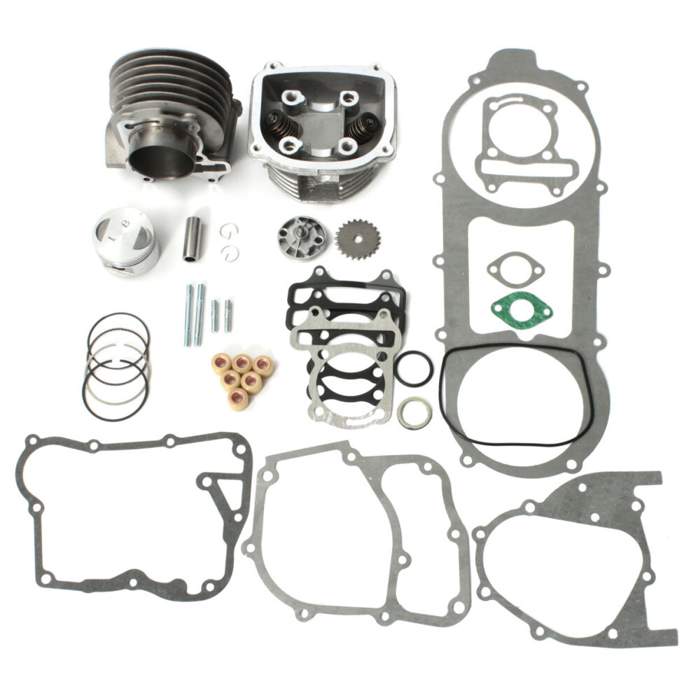 New 57Mm Bore Cylinder Engine Rebuild Kit For 150Cc Gy6 Chinese Scooter Parts 762179096481