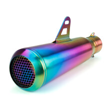 Nieuwe 38 - 51 mm RVS Motoruitlaat Demper Pijp Gaasuitlaat Kleurrijk Universeel